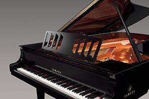 7. Perforated music rack made standard for the first time on a Yamaha concert grand