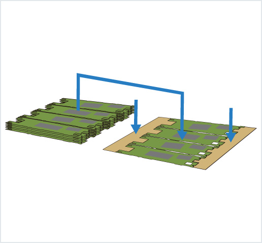 ［Image］PCB placer： HDI 基板用高精度框架排列机